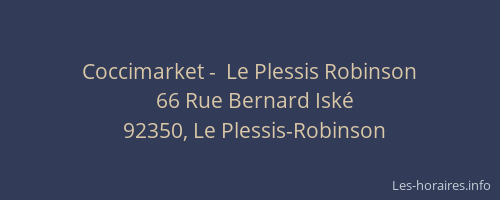 Coccimarket -  Le Plessis Robinson