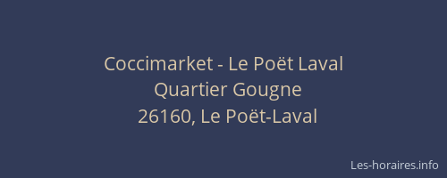 Coccimarket - Le Po&euml;t Laval