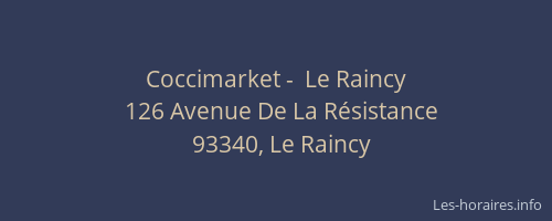 Coccimarket -  Le Raincy
