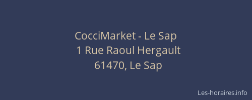 CocciMarket - Le Sap
