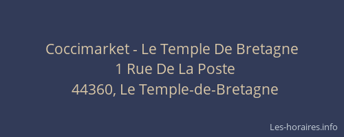 Coccimarket - Le Temple De Bretagne