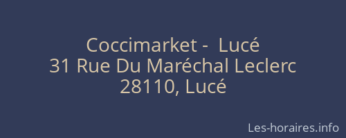 Coccimarket -  Lucé