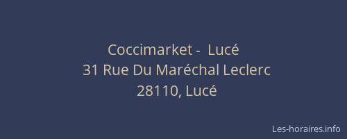Coccimarket -  Lucé