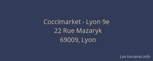 Coccimarket - Lyon 9e