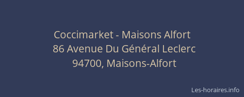 Coccimarket - Maisons Alfort