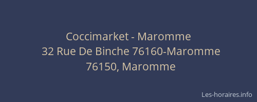Coccimarket - Maromme