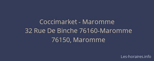 Coccimarket - Maromme