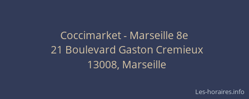 Coccimarket - Marseille 8e