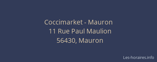 Coccimarket - Mauron