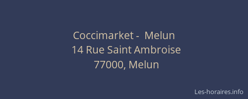 Coccimarket -  Melun