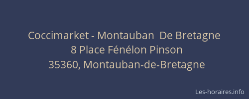 Coccimarket - Montauban  De Bretagne