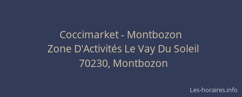 Coccimarket - Montbozon