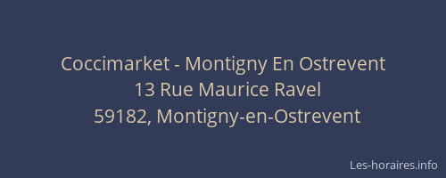 Coccimarket - Montigny En Ostrevent