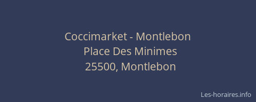 Coccimarket - Montlebon