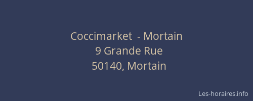 Coccimarket  - Mortain