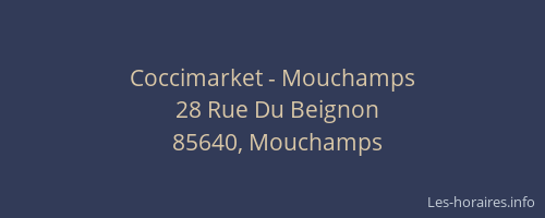 Coccimarket - Mouchamps