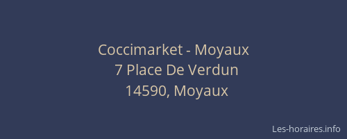 Coccimarket - Moyaux