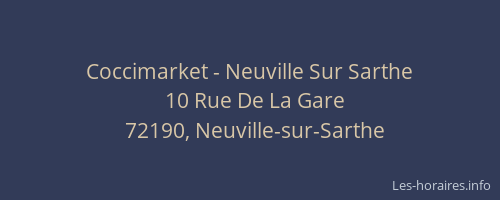 Coccimarket - Neuville Sur Sarthe