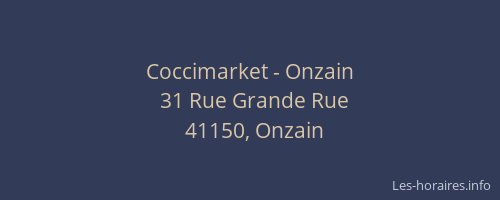 Coccimarket - Onzain