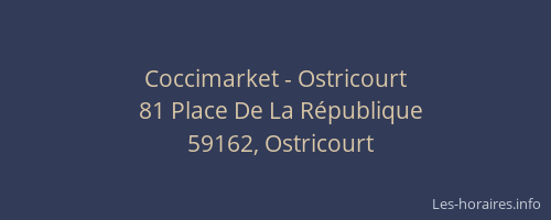 Coccimarket - Ostricourt