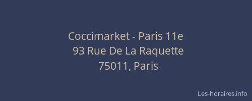 Coccimarket - Paris 11e