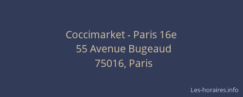 Coccimarket - Paris 16e