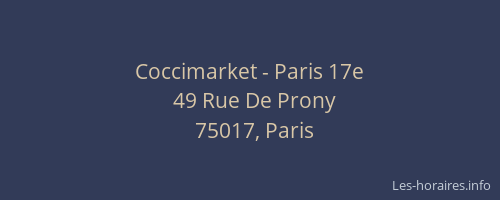 Coccimarket - Paris 17e