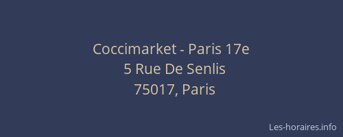 Coccimarket - Paris 17e