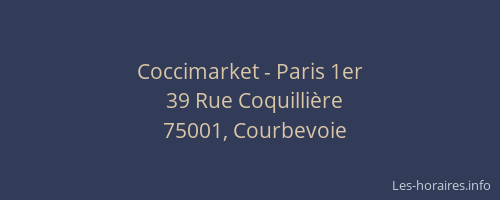 Coccimarket - Paris 1er
