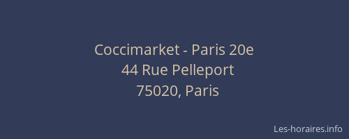 Coccimarket - Paris 20e