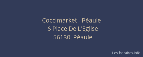 Coccimarket - Péaule