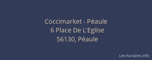 Coccimarket - P&eacute;aule