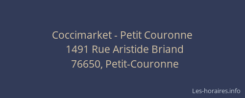 Coccimarket - Petit Couronne