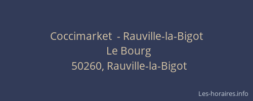 Coccimarket  - Rauville-la-Bigot