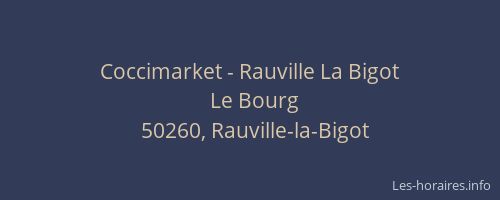 Coccimarket - Rauville La Bigot