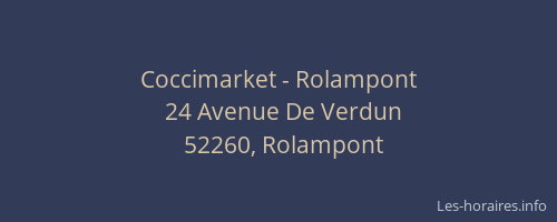 Coccimarket - Rolampont