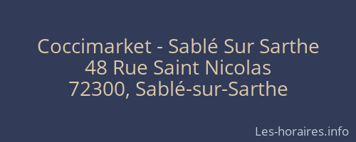 Coccimarket - Sablé Sur Sarthe