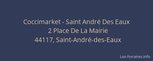 Coccimarket - Saint André Des Eaux