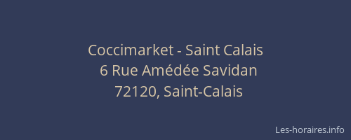 Coccimarket - Saint Calais