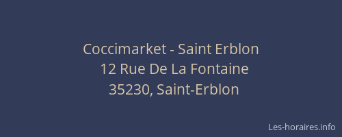 Coccimarket - Saint Erblon