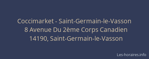 Coccimarket - Saint-Germain-le-Vasson