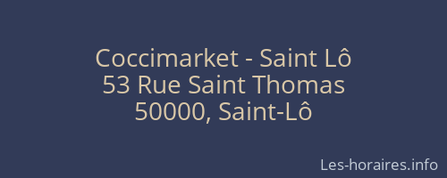 Coccimarket - Saint Lô