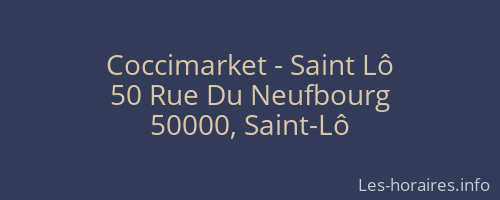 Coccimarket - Saint Lô