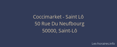 Coccimarket - Saint L&ocirc;