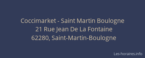 Coccimarket - Saint Martin Boulogne