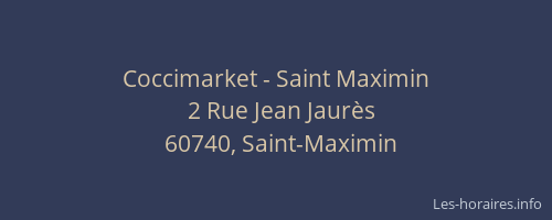 Coccimarket - Saint Maximin