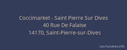 Coccimarket - Saint Pierre Sur Dives