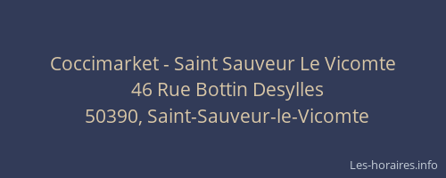 Coccimarket - Saint Sauveur Le Vicomte