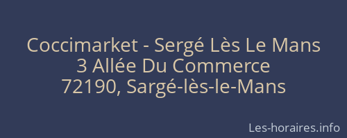 Coccimarket - Sergé Lès Le Mans