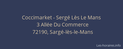 Coccimarket - Serg&eacute; L&egrave;s Le Mans
